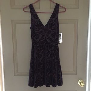 Velvet violet/dark purple skater dress!!